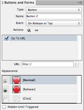 Création de boutons, Travailler avec Interactive et multimédia dans Adobe InDesign CS6, Peachpit