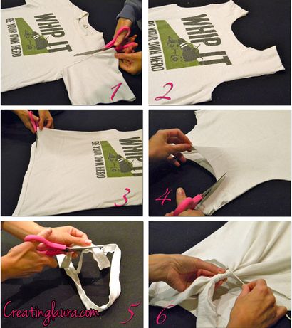 Erstellen von Laura No-Sew T-Shirt Tank Top Projekt