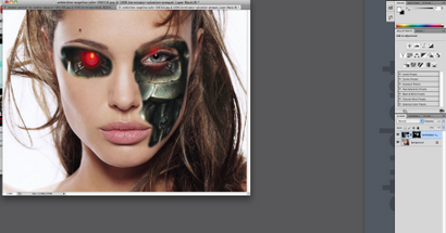 Création Terminators - visage par Photoshop, Pak Wai