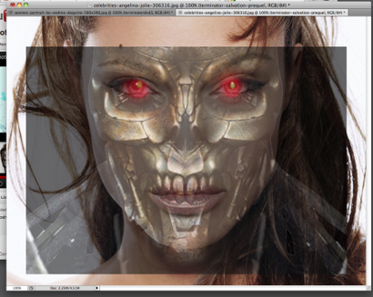 Création Terminators - visage par Photoshop, Pak Wai