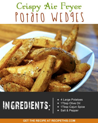 Knusprige Air Fryer Potato Wedges, Rezept Diese