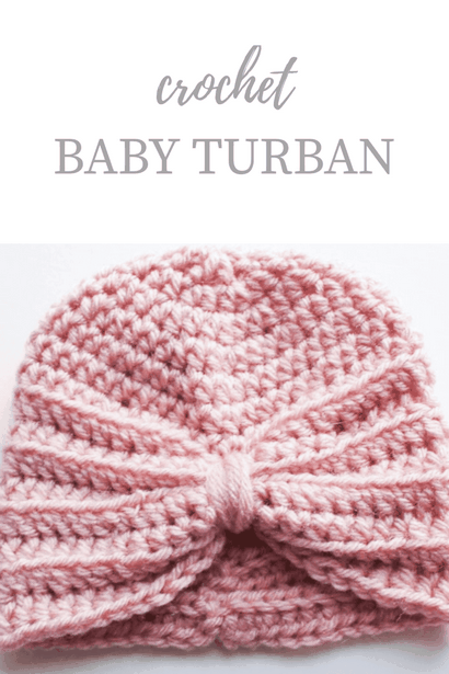Motif Crochet bébé Turban - Kozy et Co