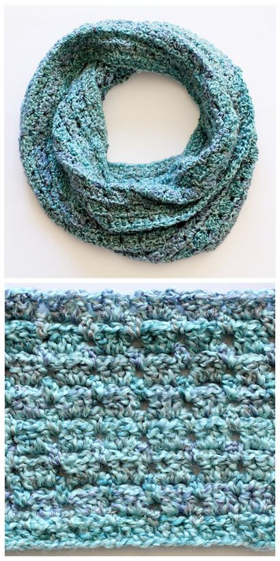 Crochet écharpe Infinity - barbote - Babbles