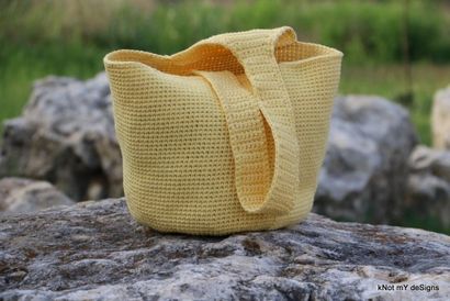 Sac Crochet Quotidian Tote - Knot DESIGNS mY (quotidienneté) Sac Crochet Quotidian Tote - Knot DESIGNS mY
