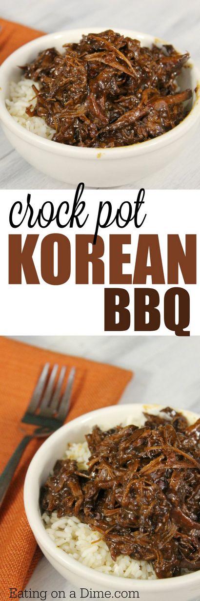 Crock Pot Korean BBQ Rezept - Essen auf einem Dime