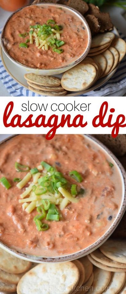 Crockpot Lasagne Dip - Dans les enfants - Cuisine (cuisine) Crockpot Lasagne Dip - Dans les enfants - Cuisine