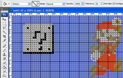 Kreuzstich-Muster in Photoshop (mit Symbolen!) 4 Schritte (mit Bildern)