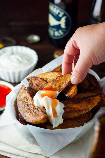 Crunchy Seasoned Oven Baked Potato Wedges, RecipeTin Eats