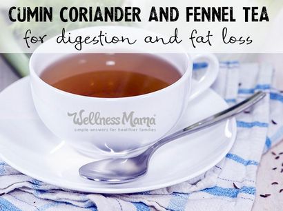 Cumin Koriander und Fenchel-Tee für die Verdauung, Wellness Mama