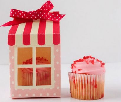 Kuchen-Kästen 40 DIY-Ideen Ihre Cupcakes zu verpacken