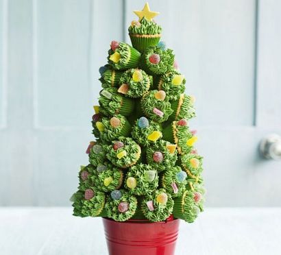 Cupcake Weihnachtsbaum Rezept, BBC Good Food