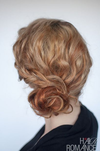 Curly bun Frisur Tutorial - zwei Möglichkeiten - Haare Romantik