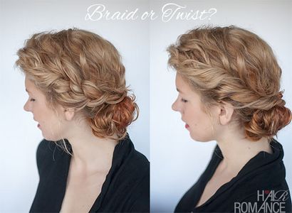 Curly tutoriel coiffure chignon - deux façons - Cheveux Romance