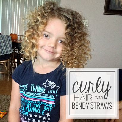 Les cheveux bouclés avec Bendy Straws