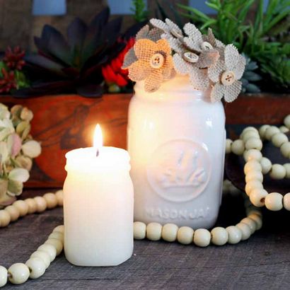Bougies personnalisées en forme de pot - Le Cottage Chic Country (bougies) Bougies personnalisées en forme de pot - Le Cottage Chic Pays