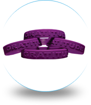 Bracelets personnalisés, bracelets en caoutchouc, MakeYourWristbands®