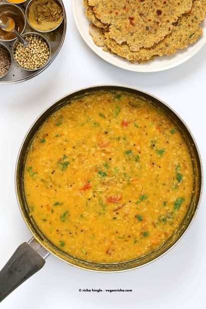 Dal Fry - soupe indienne Spiced Lentil - Vegan Richa
