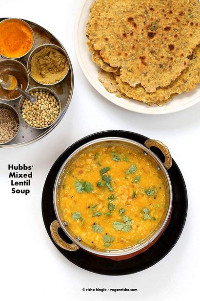 Dal Fry - soupe indienne Spiced Lentil - Vegan Richa