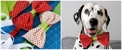 Dalmatiner DIY DIY Reversible Hundehalsband Fliege (Standard oder Aufmaß)