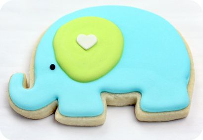 Elephant Décoré Cookies, Sweetopia