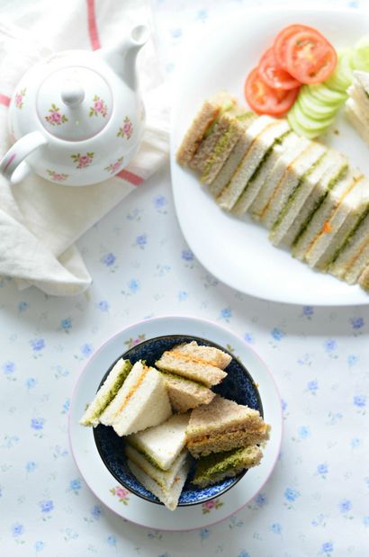 sandwichs délicieux thé pour vos fêtes et rassemblements, la Veggie indienne