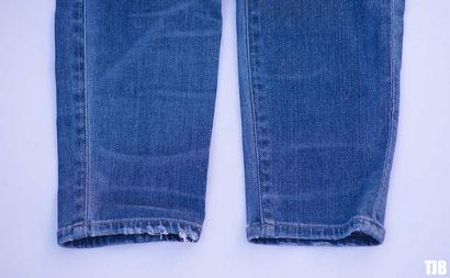 Denim Bricolage Comment faire effilochés Raw Hem Jeans, Le Blog Jeans