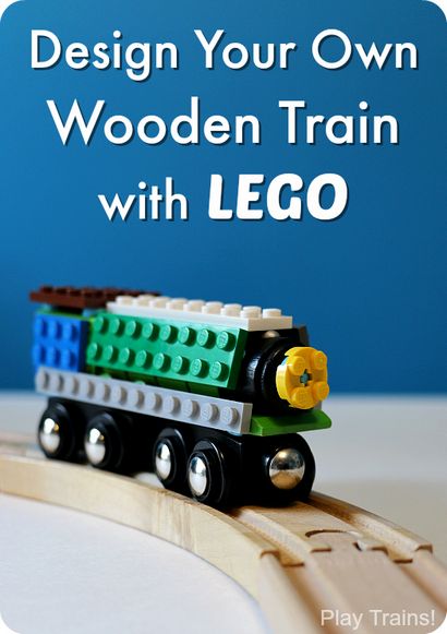 Entwerfen Sie Ihre eigene LEGO Holzeisenbahn - Spielen Züge!