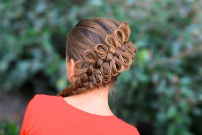 Diagonal Bow Braid, populäre Frisuren, nette Mädchen-Frisuren