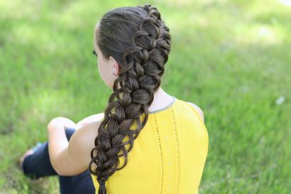 Diagonal Französisch Loop-Braid, nette Braid Frisuren, nette Mädchen-Frisuren