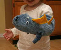 Dinosaurier-Socken-Marionette Craft, alle Kinder Netz