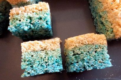 Disney Gefrorenes Ombre Rice Krispies Treats - Zwei Schwestern Crafting