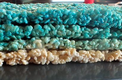 Disney Gefrorenes Ombre Rice Krispies Treats - Zwei Schwestern Crafting