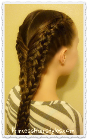 Tauchen Mermaid Braid Frisur Tutorial, Frisuren für Mädchen - Prinzessin Frisuren