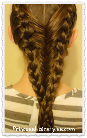 Tauchen Mermaid Braid Frisur Tutorial, Frisuren für Mädchen - Prinzessin Frisuren