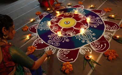 Diwali 2015 Votre guide pour faire de l'art traditionnel indien étage Rangoli