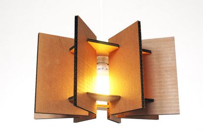 Bricolage 20 idées lampe carton créatif, DesignRulz