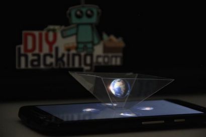 DIY 3D Hologram Pyramide mit Ihrem Smartphone, DIY Hacking