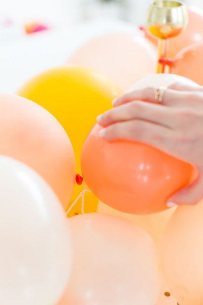 DIY Ballon Friendsgiving Tabelle Mittelstück (A-Cocktail-Rezept auch!), Zucker - Stoff