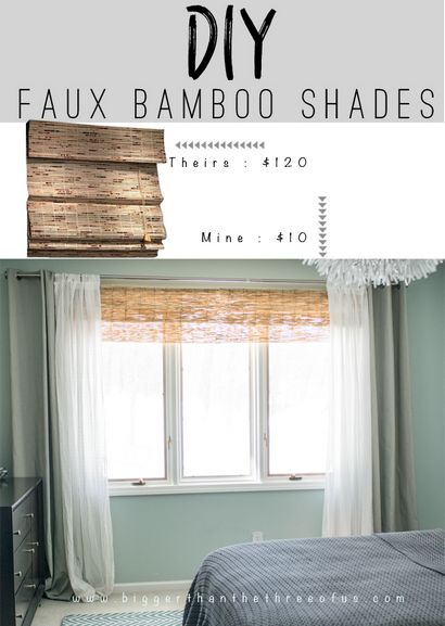DIY Bamboo Shades