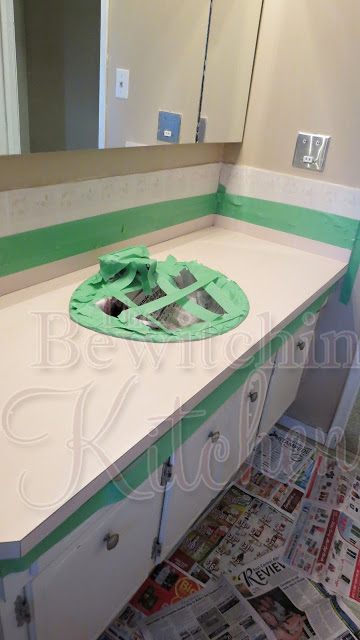 DIY Badezimmer Countertops für $ 25, The Bewitchin - Küche