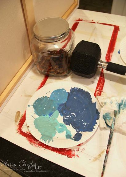 Peinture DIY Plage (création de textures et objets d'art) - Artsy Chicks Rule®