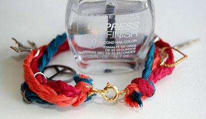 DIY Tressé Bracelet à breloques, nous coeur cette