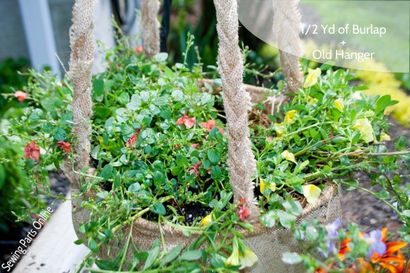 DIY Burlap Hanging Planter Tutorial - Nähen Parts Online - Alles Nähen, Lieferung schnell auf