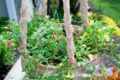 DIY Burlap Hanging Planter Tutorial - Nähen Parts Online - Alles Nähen, Lieferung schnell auf