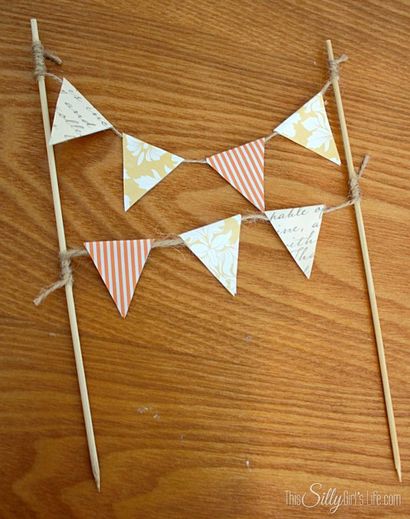 DIY Kuchen-Deckel Bunting - dieses dumme Mädchen - s Kitchen