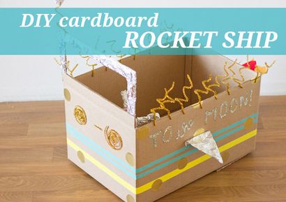 Bricolage Boîte en carton Rocket bateau