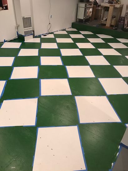 Planchers Bricolage Checkerboard, La rayure