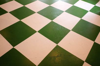 Planchers Bricolage Checkerboard, La rayure