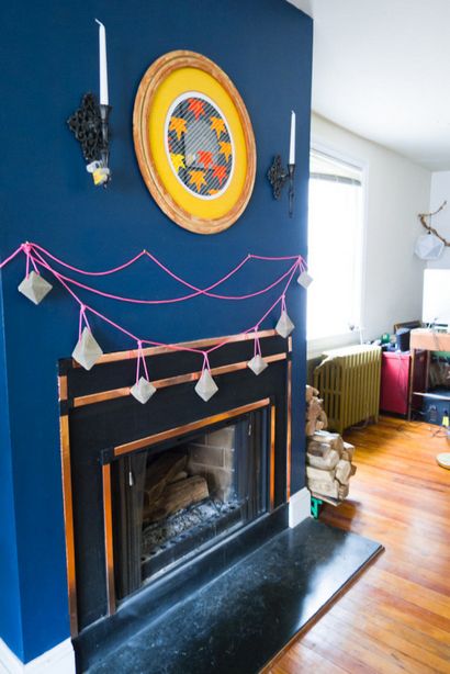 DIY Beton Flitter Garland, Kunst-Dekoration