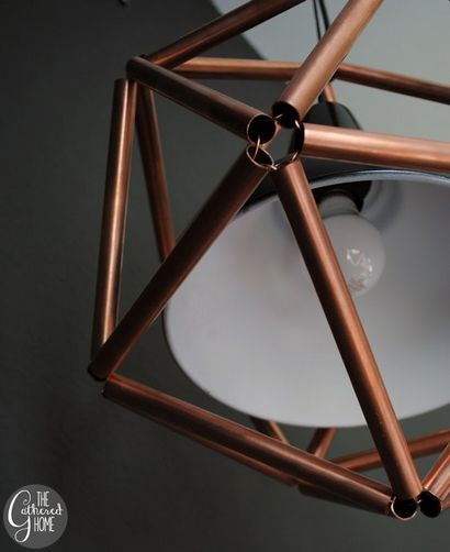 DIY de tuyauterie en cuivre Icosahedron Luminaire